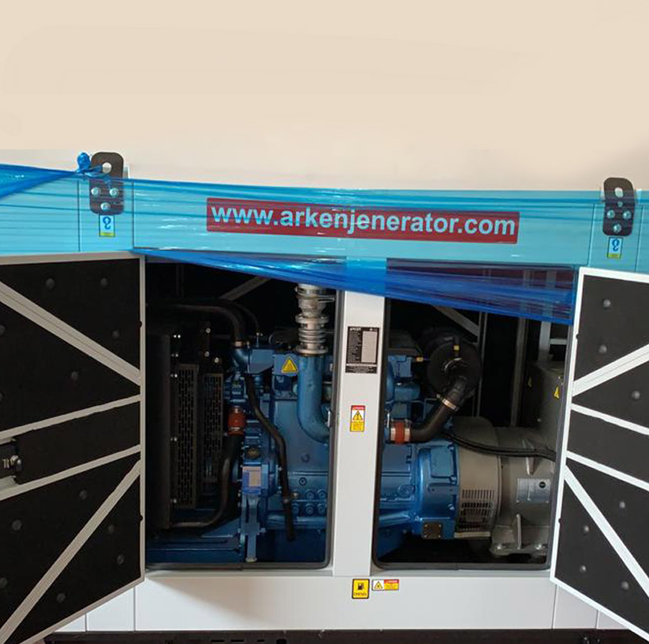 גנרטור תעשייתי ARKEN סופר מושתק 90KVA תלת פאזי מנוע BAUDOUIN צרפתי