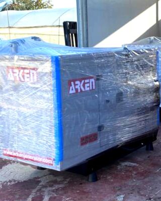 גנרטור תעשייתי ARKEN סופר מושתק 25KVA תלת פאזי מנוע BAUDOUIN צרפתי