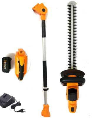 סט מגזמת גובה נטענת 20V/4AH כולל מתאם סוללה ומטען HT-LI220-MEGAlong מבית HOTECHE