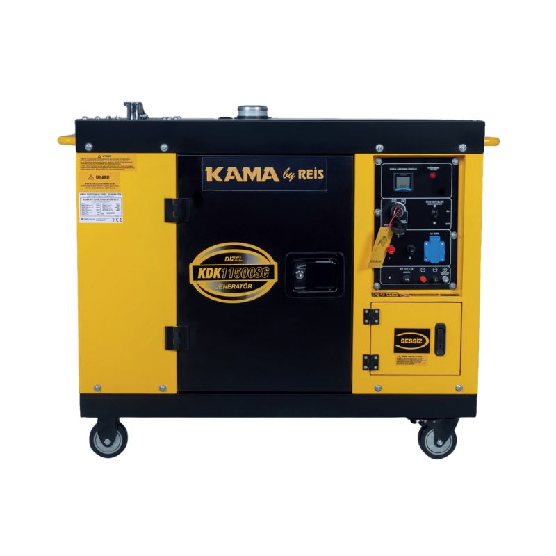 גנרטור דיזל מושתק 11KVA חד פאזי מבית KAMA מוצר ארופאי