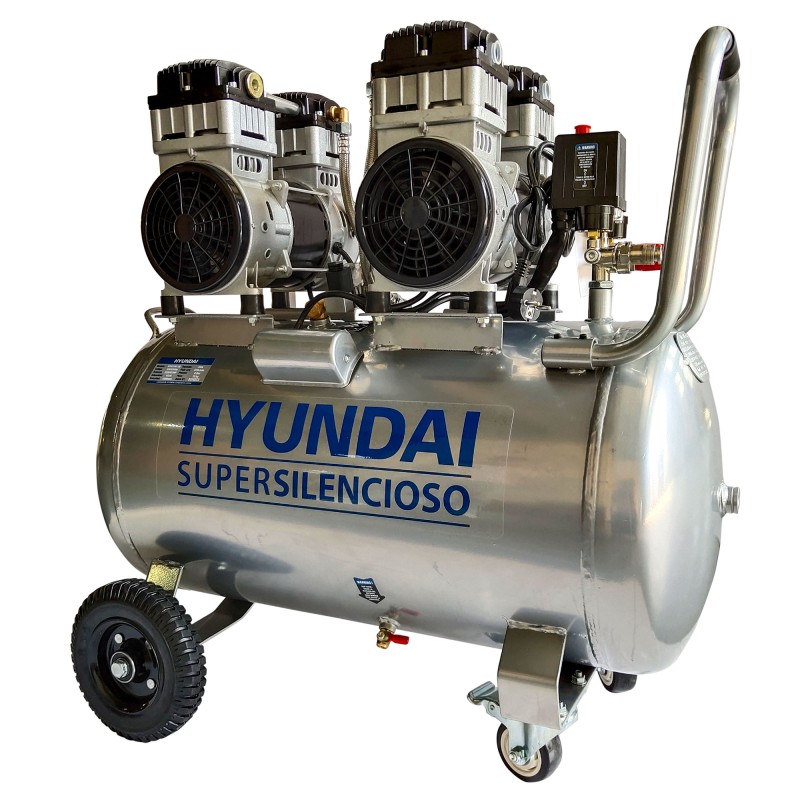 קומפרסור מושתק 3 כ"ס 100L מדחס שקט 2200W יונדאי HYAC100-3S
